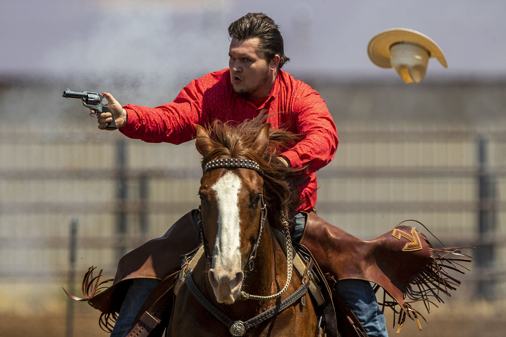 Cowboy mounted shooting
